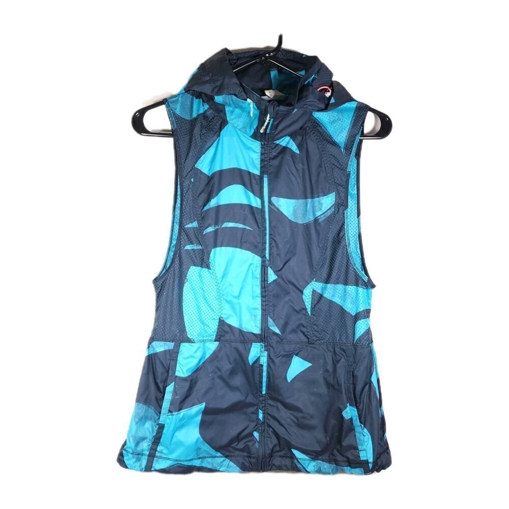 Lululemon Women's PackIt Sz4 Blue Lightweight Hooded Athletic Running Vest